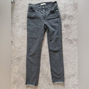 Madewell Charcoal Skinny Jeans